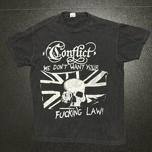 Vintage Punk Conflict t-shirt from 1986.